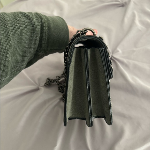 Faux Suede Embellished Handbag - Picture 4 of 8